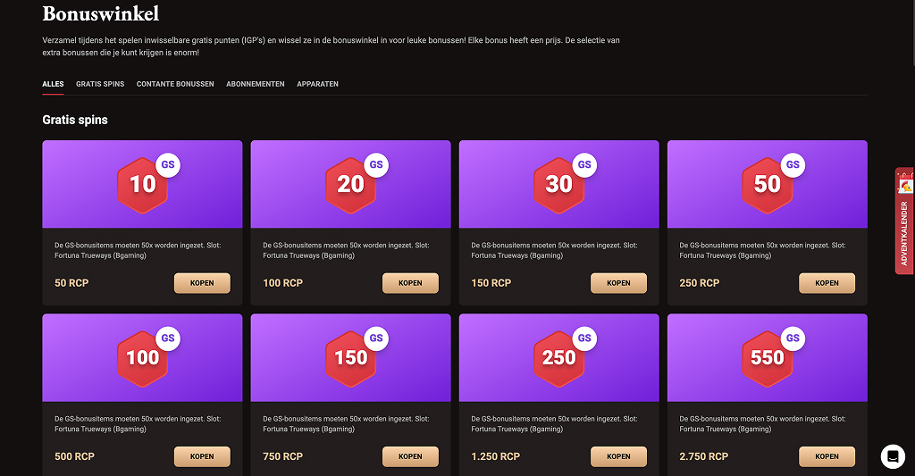 LegionBet Casino Bonuswinkel