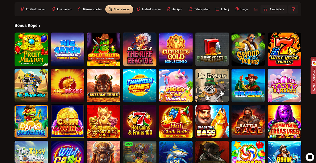 LegionBet casinospellen